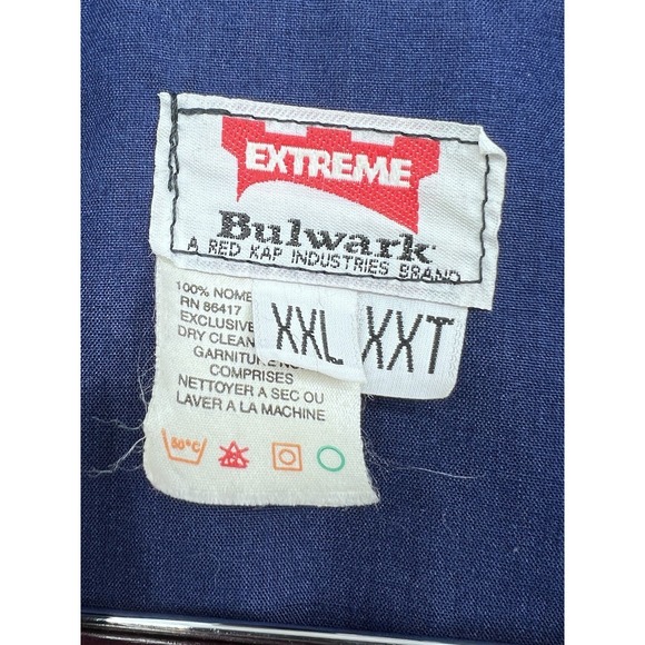 Bulwark FR Jacket Mens L Navy Nomex IIIA Bomber Workwear JNJ8NVC XXL XXT - Picture 3 of 12